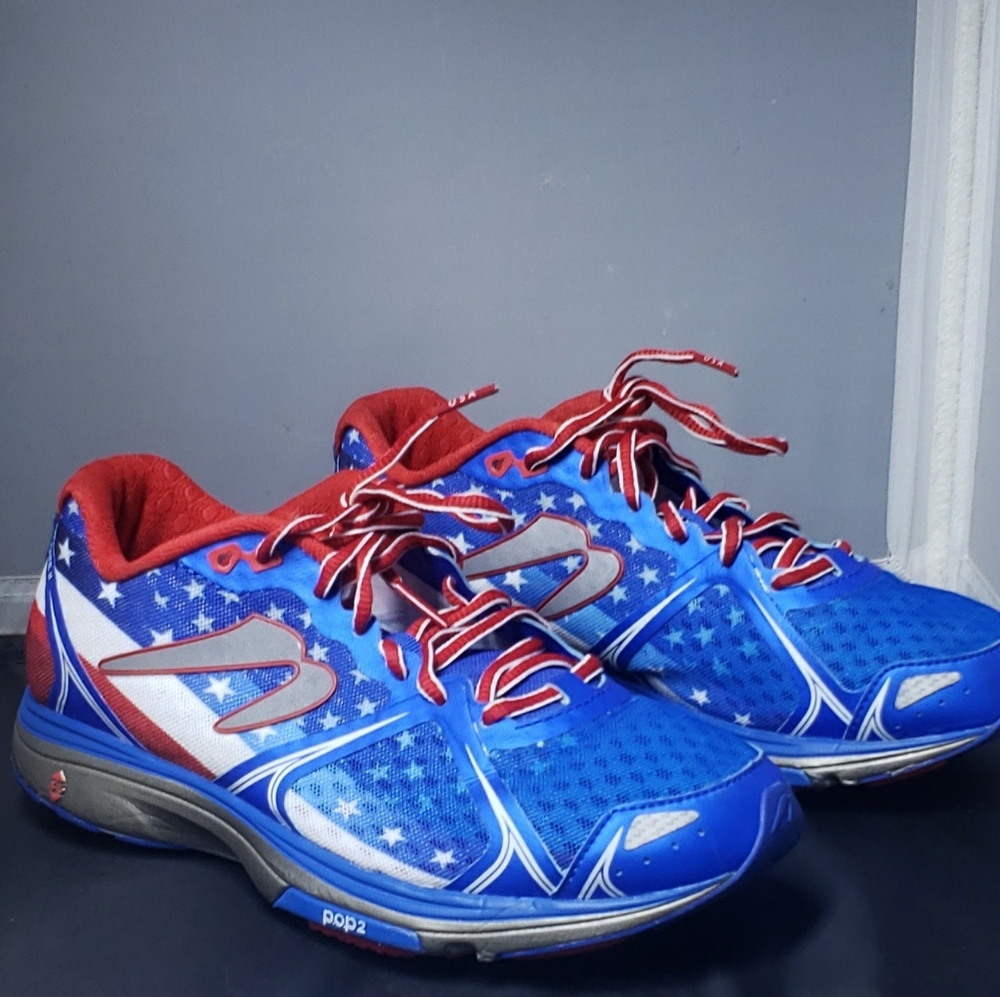 Newton Fate II BORN IN THE USA Men Sz 7.5-Wom. Sz 9 Red White And Blue